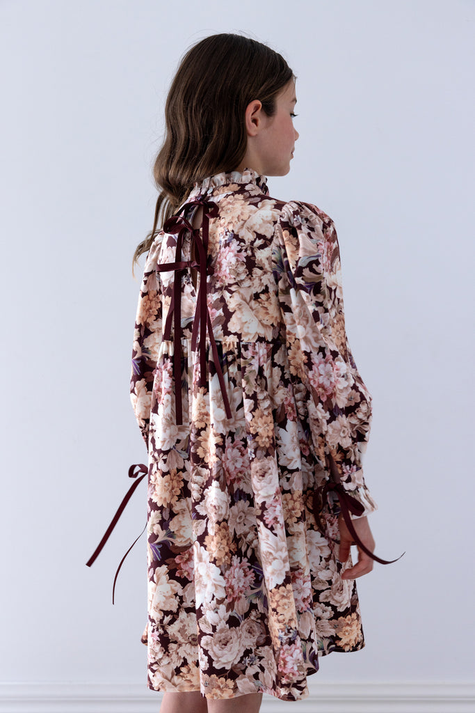 PETITE AMALIE FALL 2026 Winter Bloom Cord Dress
