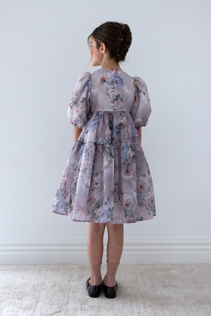 PETITE AMALIE FALL 2026 Fantasy Printed Organza Dress