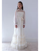 PETITE AMALIE FALL 2026 Mesh Lace Ruffle Spot Tulle Gown Dress