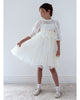 PETITE AMALIE FALL 2026 Lace Peplum Tulle Dress