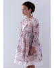 PETITE AMALIE FALL 2026 Fantasy Print Silk Linen Dress