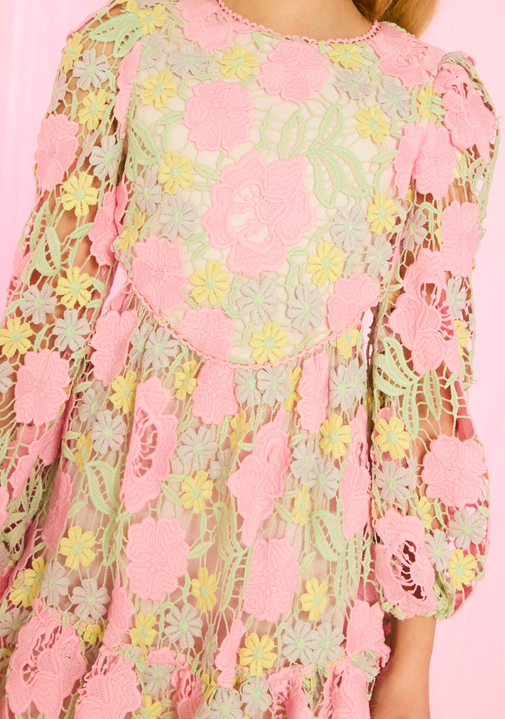 MARLO KIDS Estella Embroidered Mini Dress