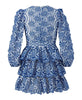 MARLO KIDS Skyla Sleeve Embroidered Mini Dress