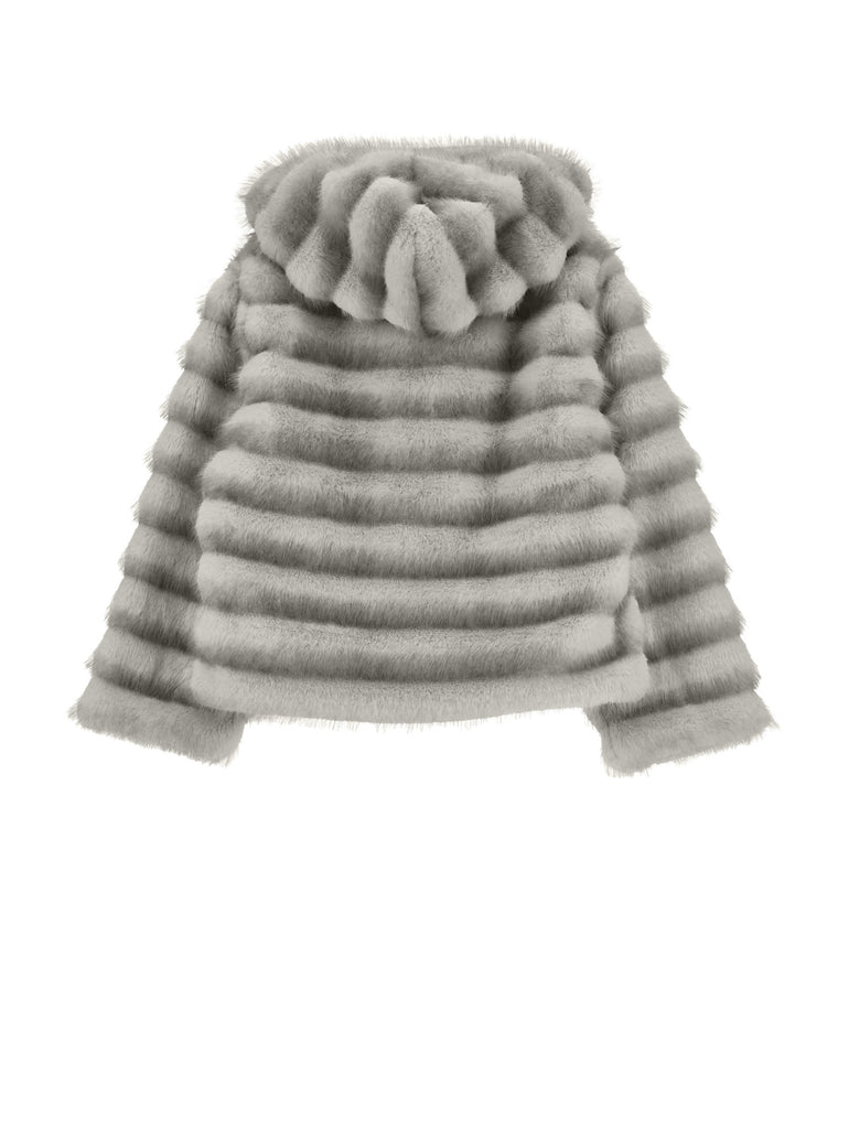 MONNALISA FALL 2026 Plush Hooded Jacket