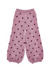 MONNALISA FALL 2026 Knit Jacquard Pansy Polka Dot Pants