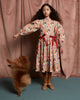 THE MIDDLE DAUGHTER AW24  BOW BELLS DRESS in WILDING BELLINI