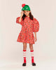 WYNKEN FW25 BEAU COLLAR DRESS in Dancing Dahlia