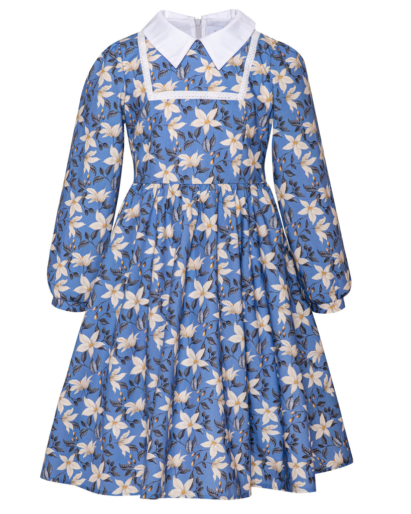 PAADE MODE "ALPENGLOW"  Cotton Maxi Clement Blue Dress