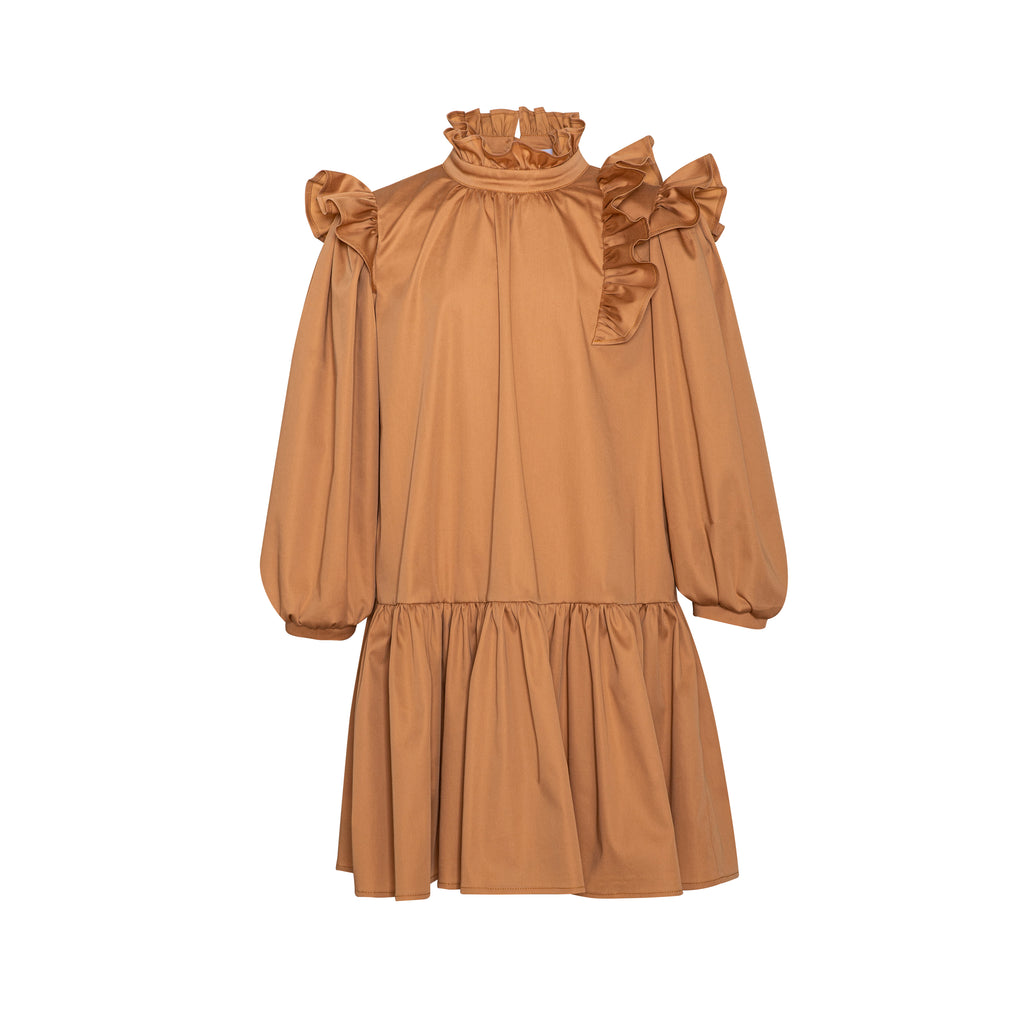 PAADE MODE "ALPENGLOW"  Cotton Geneva Brown Dress
