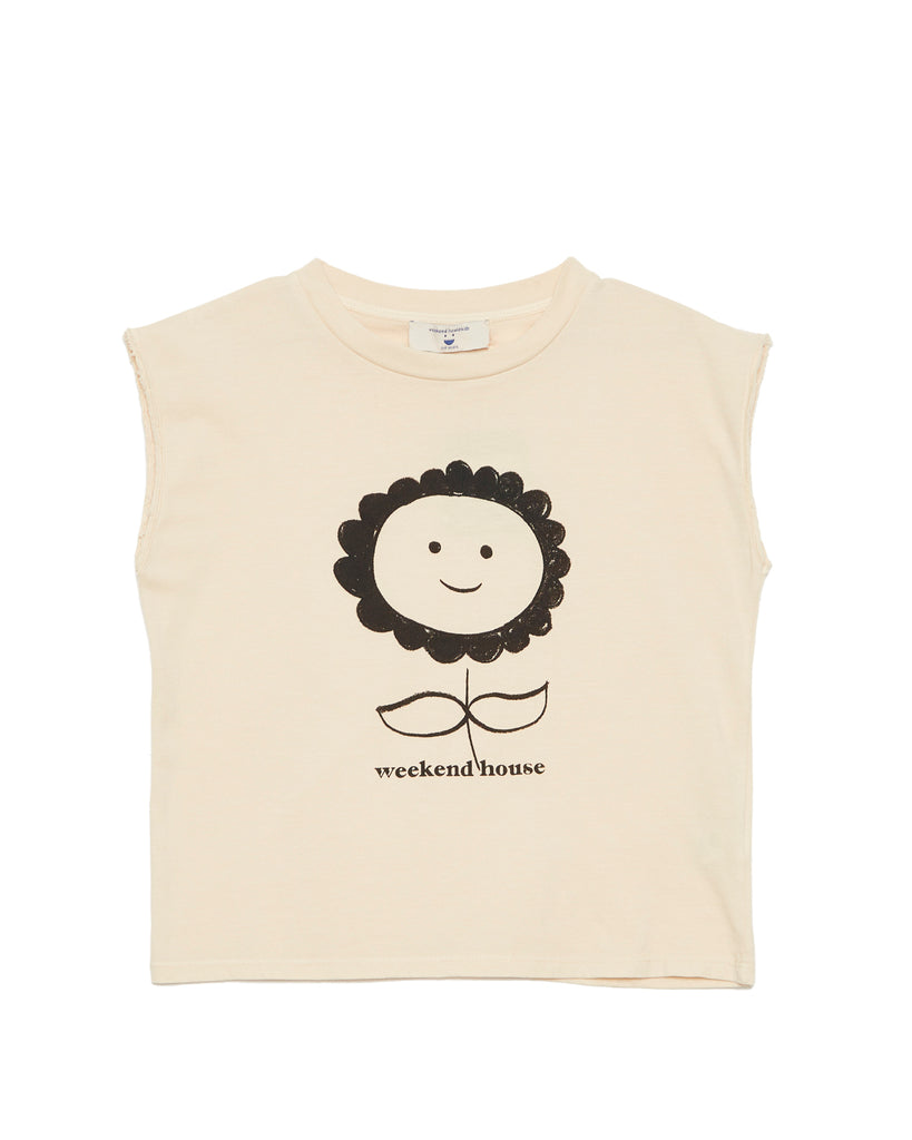 WEEKEND HOUSE KIDS "Things I Like" FLOWER T-SHIRT WITH NO SLEEVE