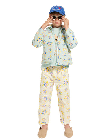 WEEKEND HOUSE KIDS "Things I Like" PIO PIO ALL OVER REVERSIBLE LIGHT PADDED JACKET