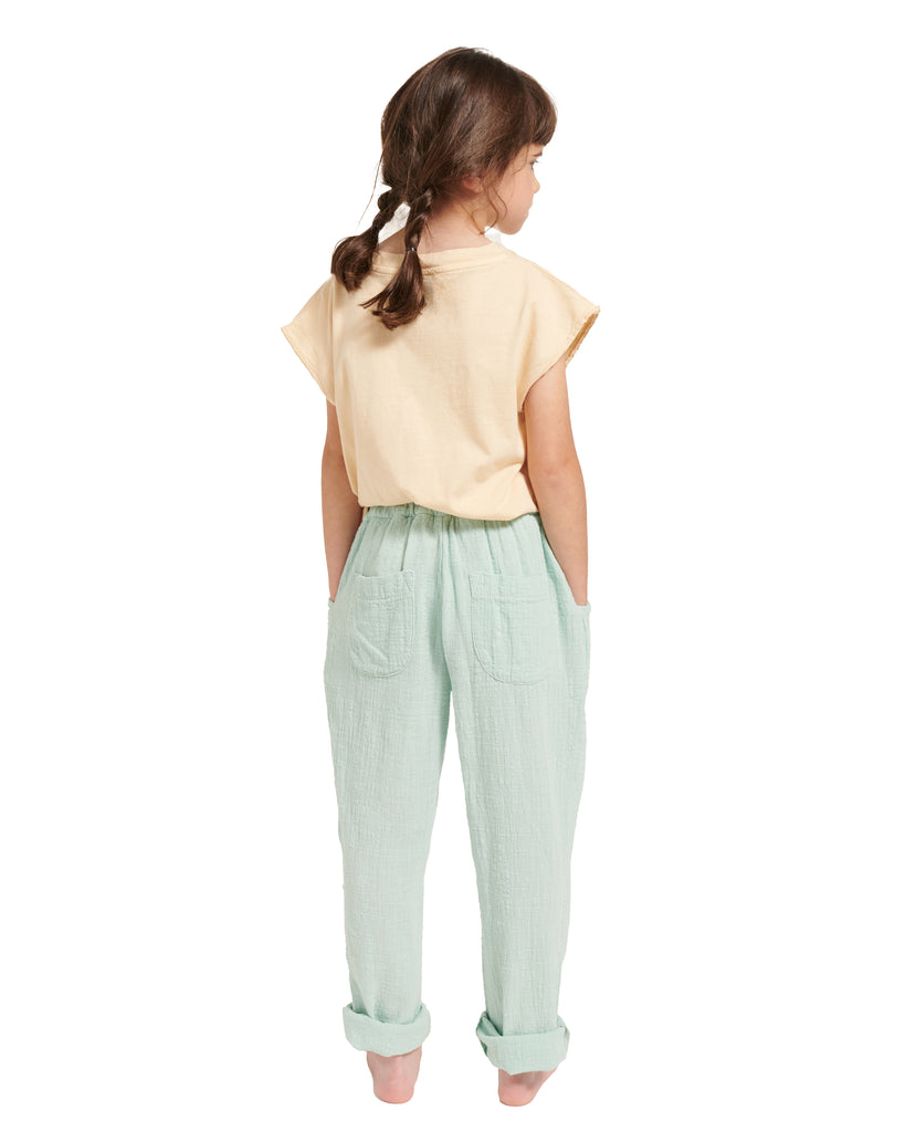 WEEKEND HOUSE KIDS "Things I Like" EMBROIDERED STARS CARROT PANTS