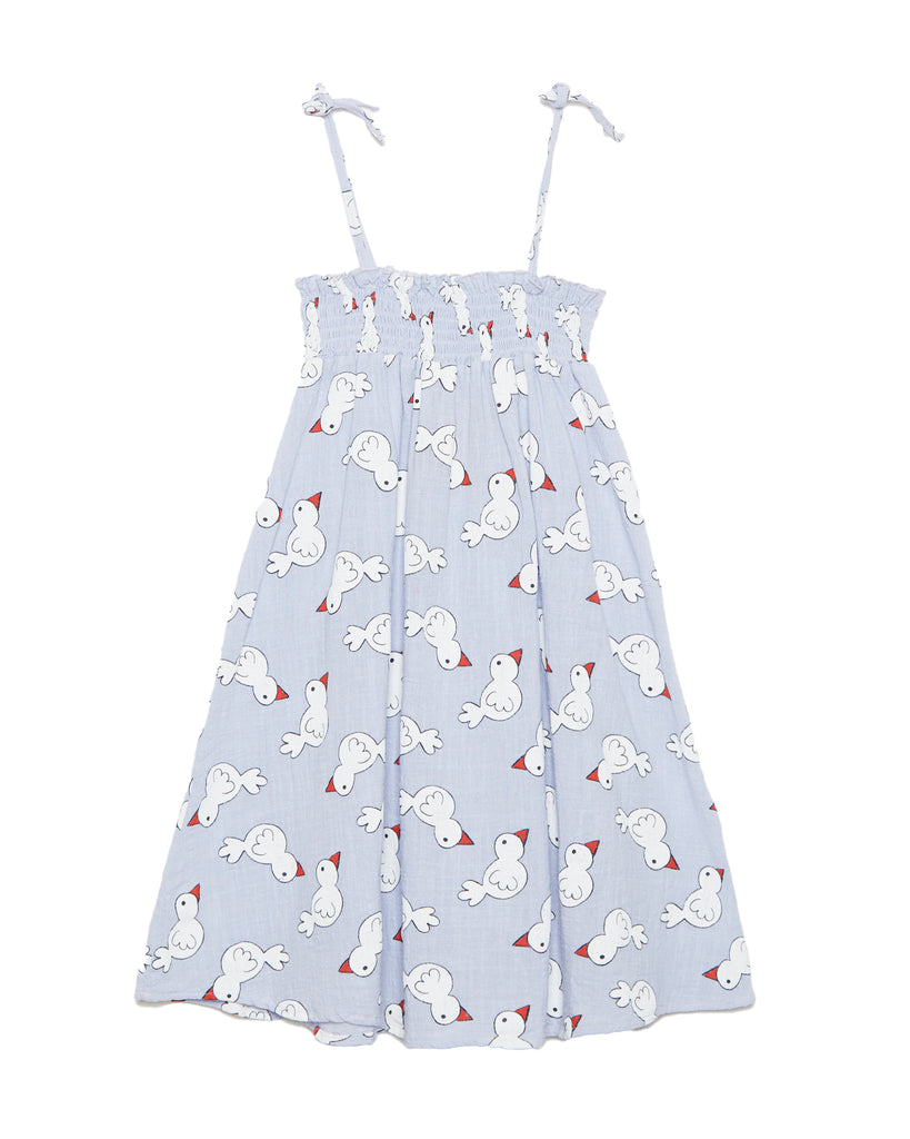 WEEKEND HOUSE KIDS "Things I Like" PIO PIO ALL OVER PRINT SMOKED DRESS