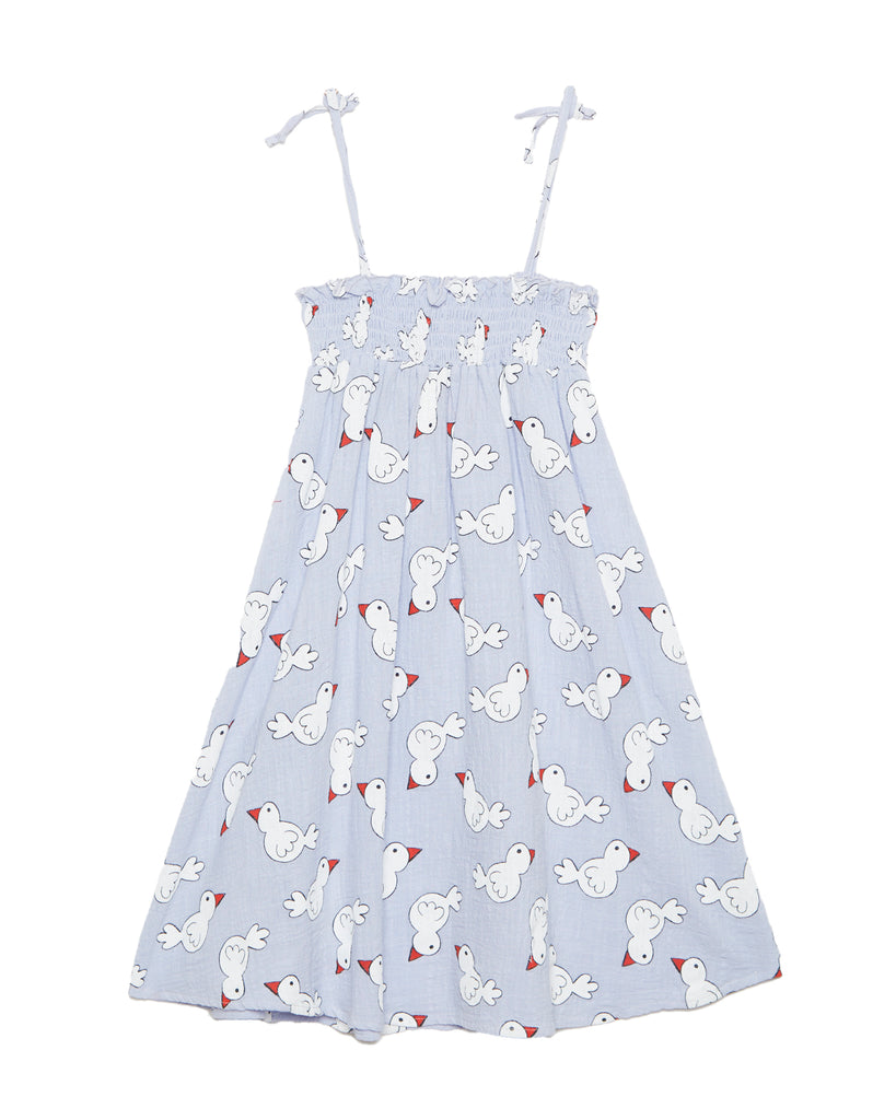 WEEKEND HOUSE KIDS "Things I Like" PIO PIO ALL OVER PRINT SMOKED DRESS