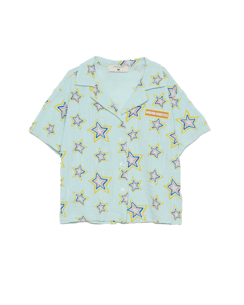 WEEKEND HOUSE KIDS "Things I Like" ALL OVER STARS BUTTONED SHIRT