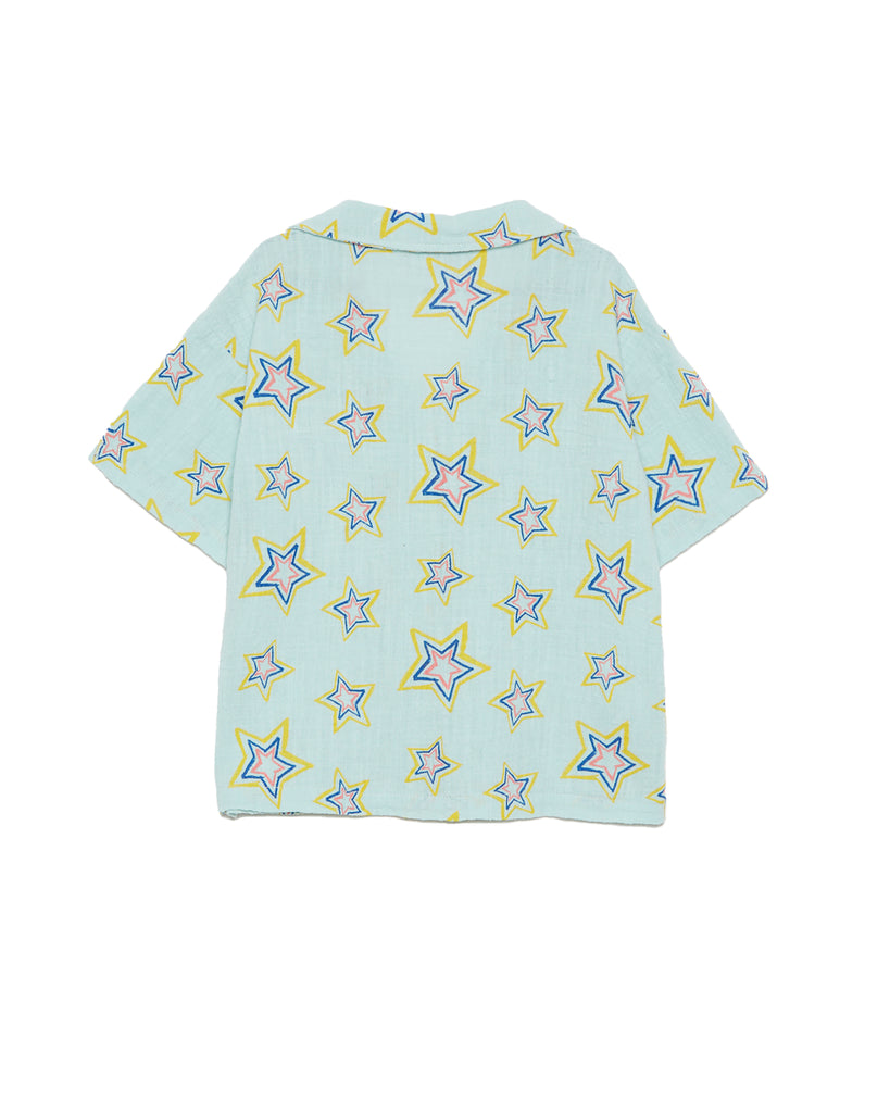 WEEKEND HOUSE KIDS "Things I Like" ALL OVER STARS BUTTONED SHIRT