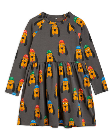 MINI RODINI "Book Club and Pigeon Post" Strawberries Trumpet Sleeve Dress