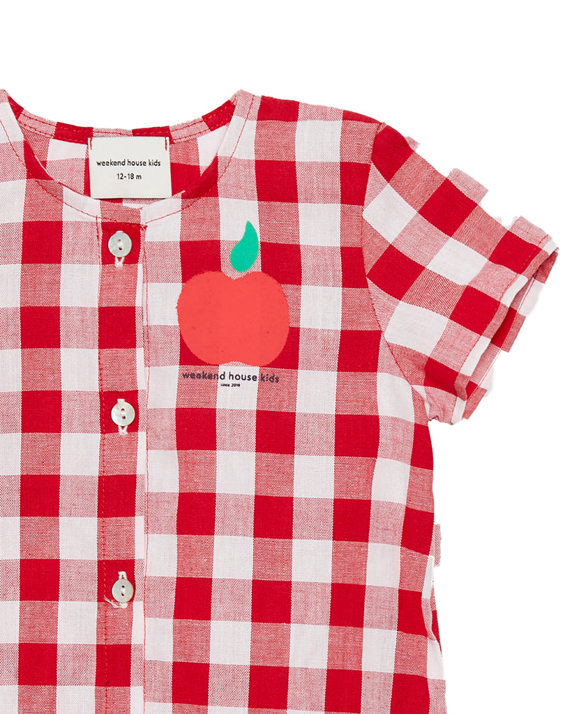 WEEKEND HOUSE KIDS SS26 'The Art of Seeing' Apple baby romper