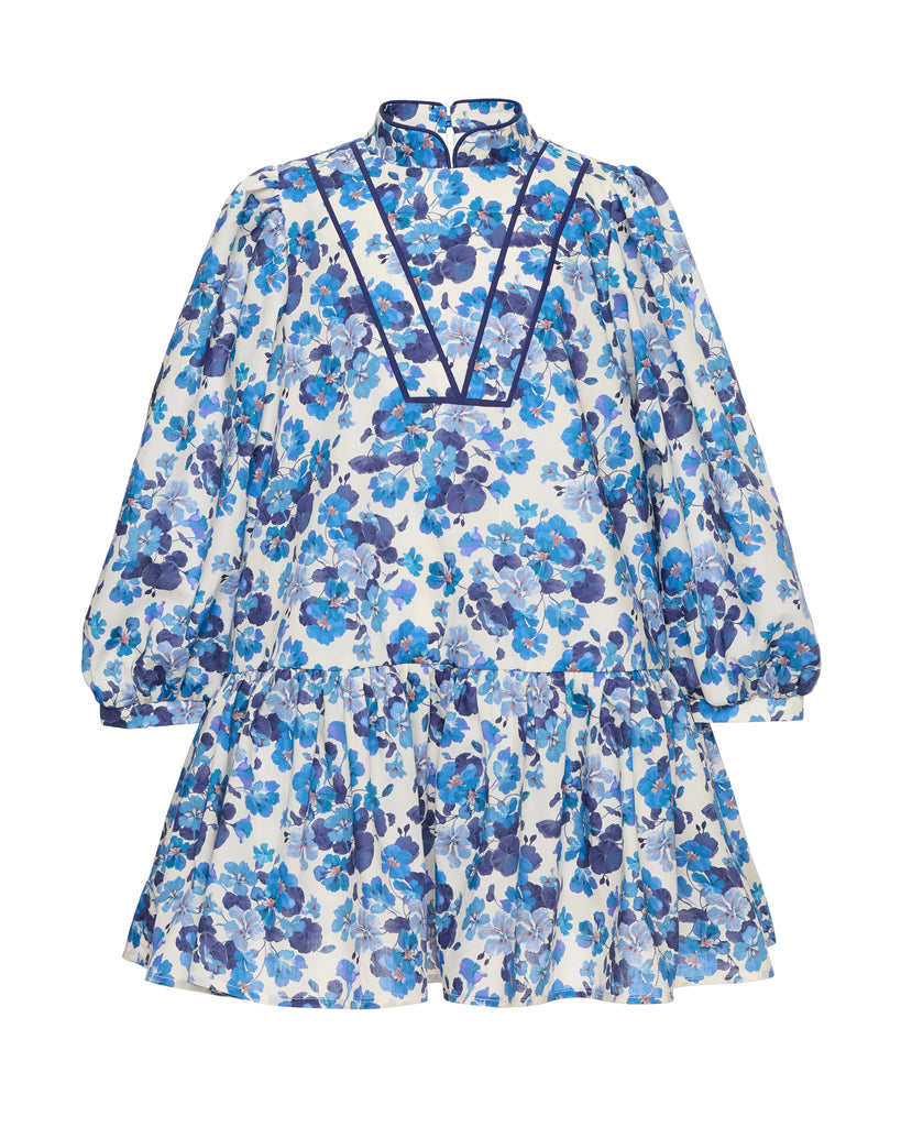 PAADE MODE "THE STARBOUND" Victoria Cotton Dress With Stand-up Collar