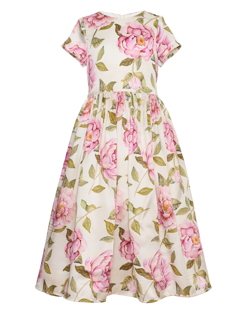 PAADE MODE "THE STARBOUND" Florence Silk Maxi Dress in Milk White