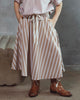 UNLABEL SS26 Luna Skirt in Cacao Stripes