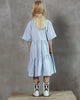 UNLABEL SS26 Bea Dress in Blue Milk Stripes