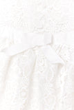 NICOLE MILLER GIRLS SS24 Cream Guipure Lace Dress