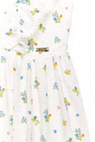 NICOLE MILLER GIRLS SS24 Jacquard Tulle Floral Dress