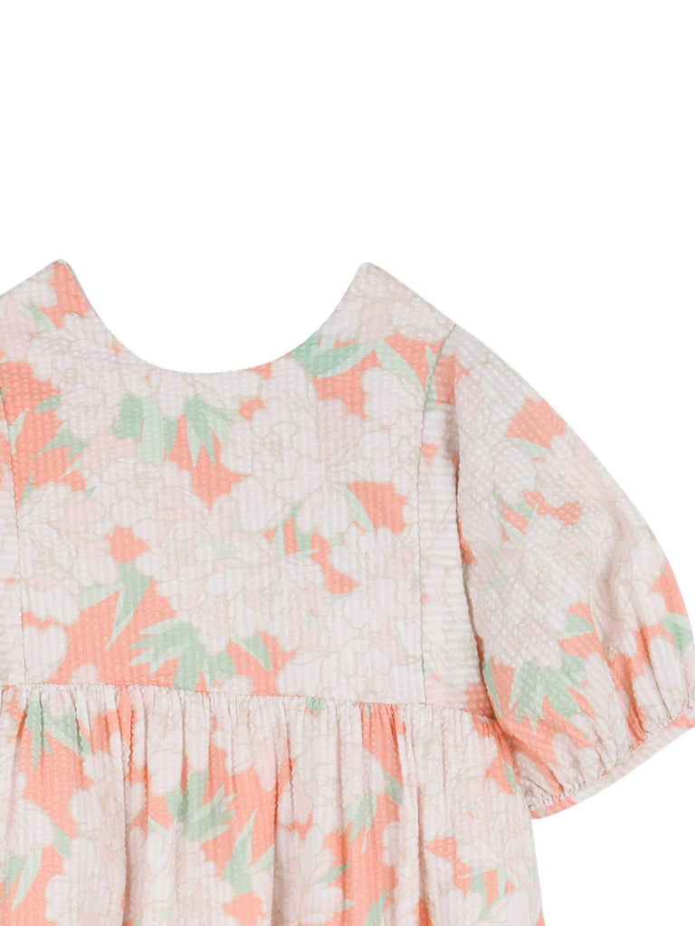 KENZO SS2026 BALLOON SLEEVES FLORAL DRESS