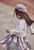 MONNALISA FALL 2026 Check Pink Rose Skirt