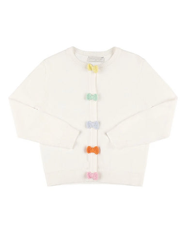 STELLA MCCARTNEY Girl Cardigan With Double Parrots and Fringes