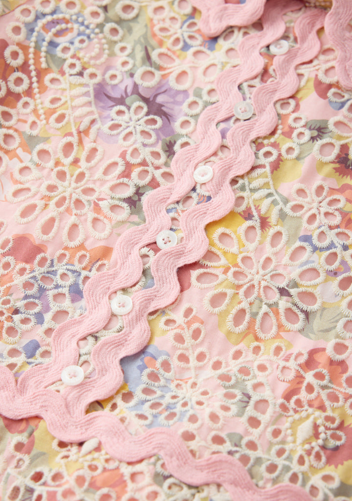 MARLO KIDS Alanna Embroidered Romper