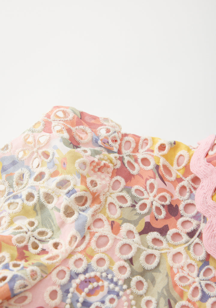 MARLO KIDS Alanna Embroidered Romper