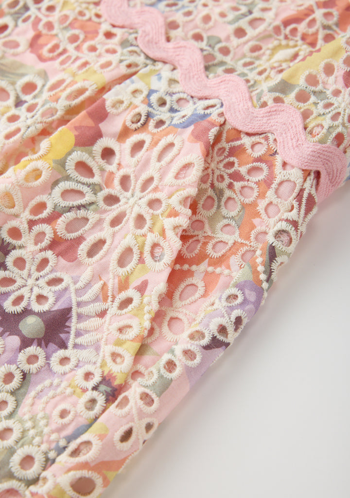 MARLO KIDS Alanna Embroidered Romper