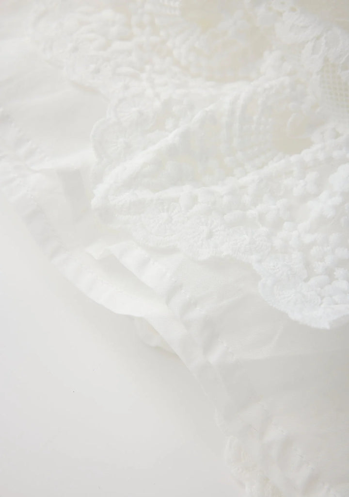 MARLO KIDS Paloma Lace Frill Maxi Dress