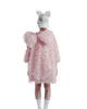 CAROLINE BOSMANS Eyelash Bow  Pink Dress
