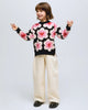 COMPANIA FANTASTICA Sweetheart Knit Printed Sweater
