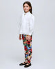 COMPANIA FANTASTICA Cotton Bow Blouse Top in White
