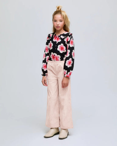 MiMiSol SS24 Tafetta Dress with Orange Print and Rhinestones