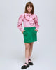 COMPANIA FANTASTICA Cotton Bow Blouse Top in Pink
