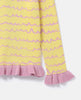 STELLA MCCARTNEY KIDS Organic Cotton Pineapple Cardigan with Contrast Stitching