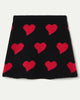 COMPANIA FANTASTICA Knit Heart Mini Skirt