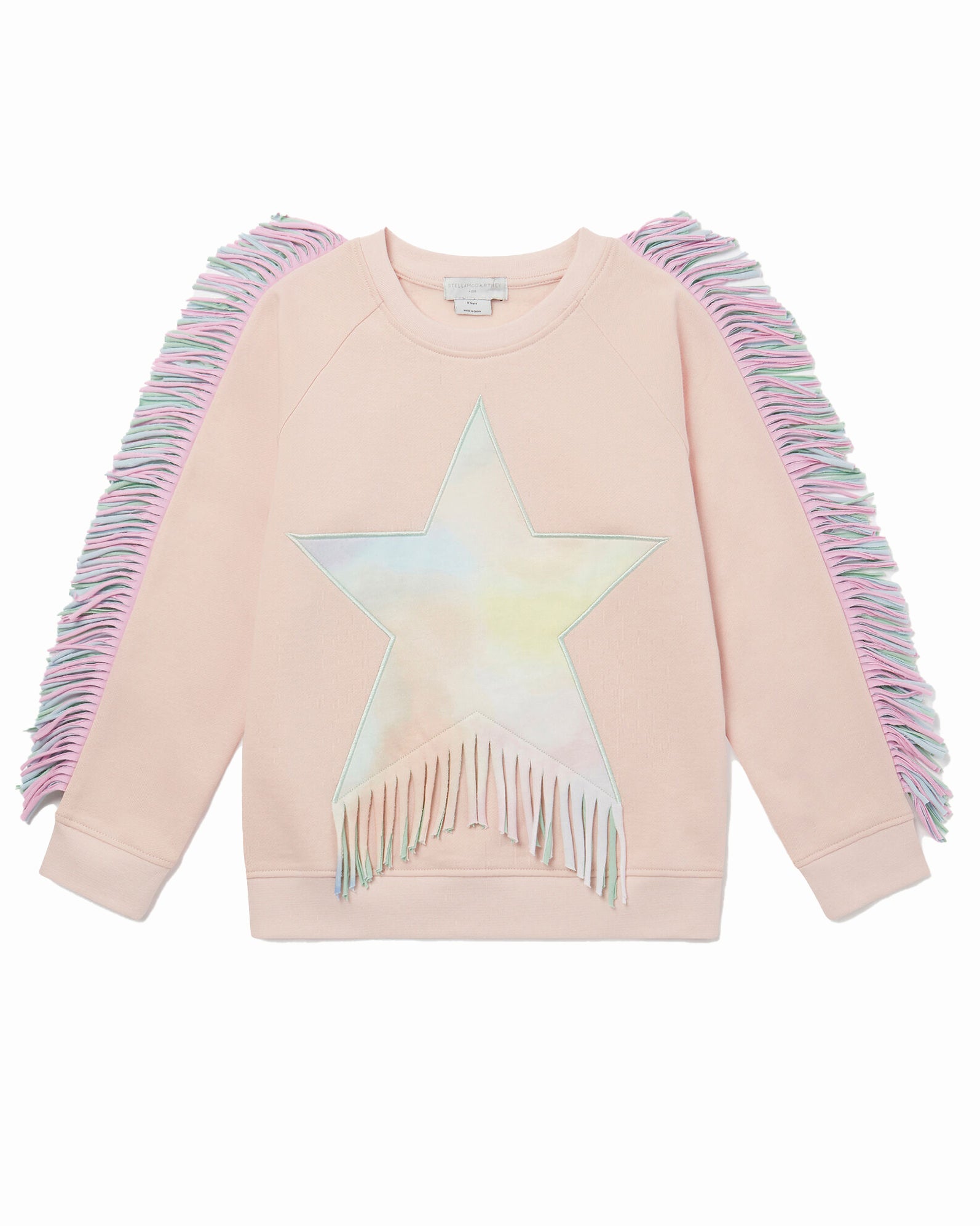 Stella McCartney Kids Lemonade-print cotton sweatshirt - White