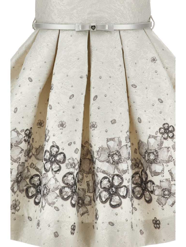 MONNALISA FALL 2026 Monnalisa Brocade Jewel Dress