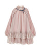 MONNALISA FALL 2026 Polka Dot Dress in Georgette