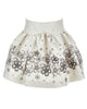 MONNALISA FALL 2026 Flower Skirt with Jeweled Frill