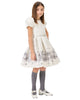 MONNALISA FALL 2026 Monnalisa Brocade Jewel Dress