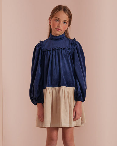 PETITE AMALIE "Wonderland"  Camilla Embroidered Linen Shirt Blouse