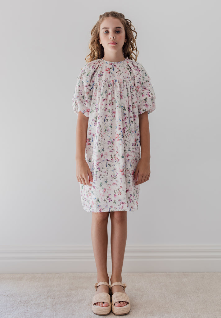 STEPH THE LABEL SS2026 Whispy Floral Print Voile Dress