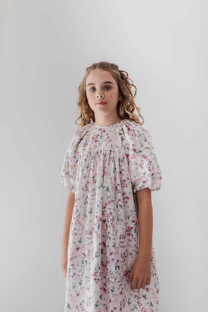 STEPH THE LABEL SS2026 Whispy Floral Print Voile Dress